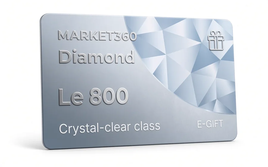 Market360 Diamond e-gift card worth Le 800