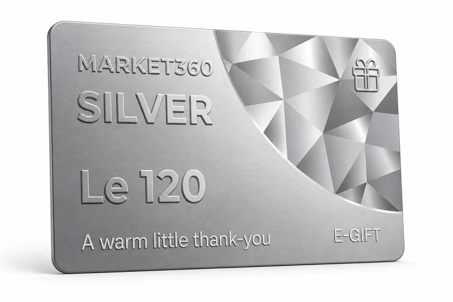 Market360 Silver e-gift card worth Le 120